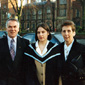 Arthur and Bernadette with their daughter Aisling on her graduation day at Queens