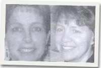 Helen Lewis (chwith) a Menna Pugh