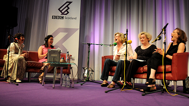 Lynn Ruth Miller, Clare English, Robyn Peterson, Abi Roberts and Linda Marlow
