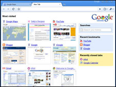 Una imagen de Google Chrome