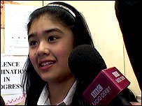 Mahisa tells BBC Derby about BBC News School Report Day