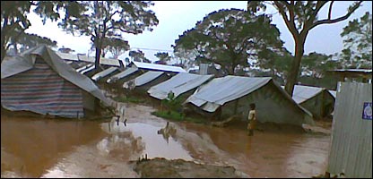 Flooded IDP camps in Vavuniya