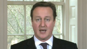 英國首相卡梅倫祝賀中國蛇年新年