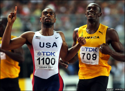 Tyson Gay and Usain Bolt