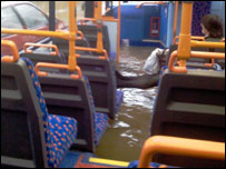Flood on a bus
