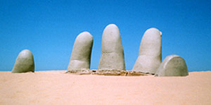 Beach Sculpture, Punta del Este, Uruguay