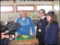 William Howard pupils interview chef Aldo Zilli