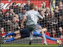 Steven Gerrard scores a penalty
