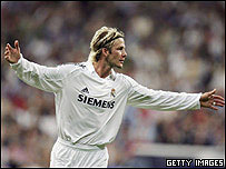 ديويد بکام در هر دو باشگاه منچستر يونايتد و رئال مادريد بازی کرده است