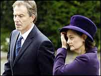 Tony Blair s manželkou