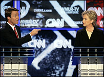 ہیلری کلنٹن اور جان ایڈورڈز