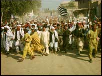 شکار پور میں جلوس