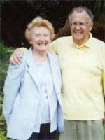 The happy couple John and Sadie Mathews