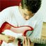 Young man playing guitar
