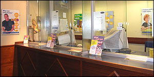 Counter at the pawnbrokers