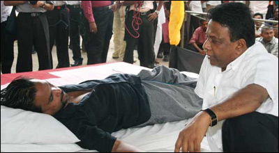 Minister Wimal Weerawansa earlier held a 'fast unto death' protest in front of the UN office against the panel