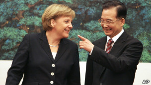 温家宝和默克尔