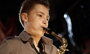 Classical Star: Tyler plays the Saxophone