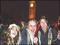 لندن میں نئے سال کا جشن