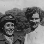 Photograph of Olive Smith and Bunny Carter taken in Weybourne, Norfolk at the end of the War Photograph of Olive Smith and Bunny Carter taken in Weybourne, Norfolk at the end of the War