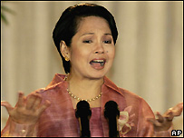 A presidente Gloria Arroyo enfrenta críticas há semanas