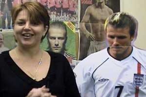 Nicki is obsessed with David Beckham...