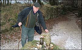 Tony Beard at Jay's Grave