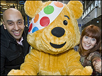 Tommy, Pudsey and Joanne