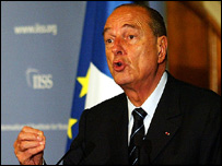 فرانس کے صدر ژاک شیراک