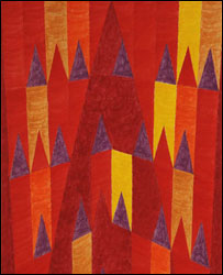 Composição com Bandeirinhas em Ogiva, de Alfredo Volpi