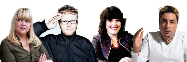 Bethan Elfyn, Huw Stephens, Ruth Barnes and Bobby Friction
