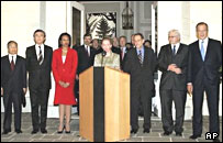 وزيران خارجه نمايندگان شرکت کننده در اجلاس وين