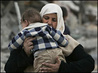 Gazzeli anne ve çocuk