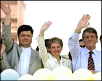 Петро Порошенко, Юлія Тимошенко, Віктор Ющенко