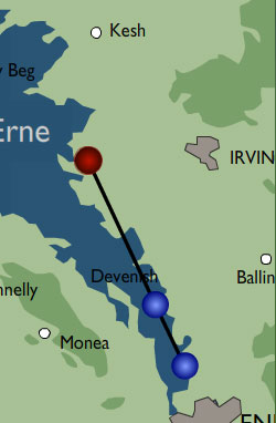 Lower Lough Erne map