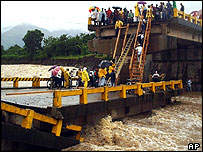 Efeitos da tempestade Gamma em Honduras