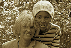 Hannah Jansen and her adopted daughter Jeanne