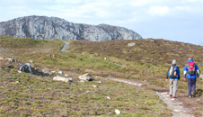 Heading back to the mountain track