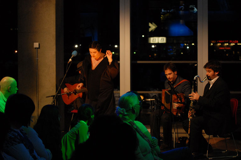 Marful live at Pacific Quay. Photo by Sean Purser.