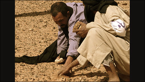 Minas junto al muro del Sahara Occidental