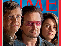 Gates çifti ve Bono