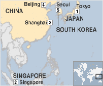 Peta perjalanan Obama