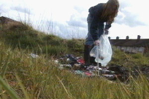 Dean cares for his patch