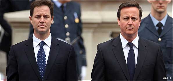 Nick Clegg and David Cameron c/o Getty Images