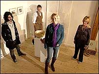 Kaddy and the three artists