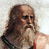 Plato, as painted by Raffaello Sanzio.