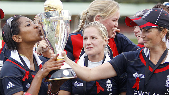 Ebony kisses the World Cup