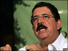 Manuel Zelaya, presidente depusto de Honduras