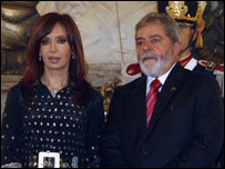 Cristina Kirchner e Luiz Inácio Lula da Silva