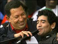 माराडोना और शावेज़